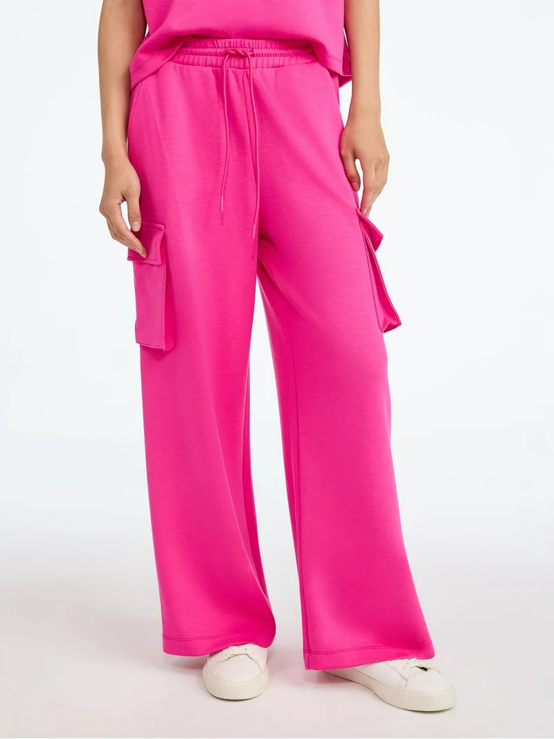 Scoop Women's and Women's Plus New Scubaknit Cargo Pants, Sizes XS-4X | Walmart (US)