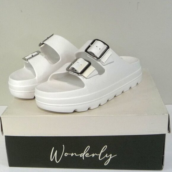 WONDERLY ZURI SLIDE PLATFORM SANDALS 7 | Poshmark