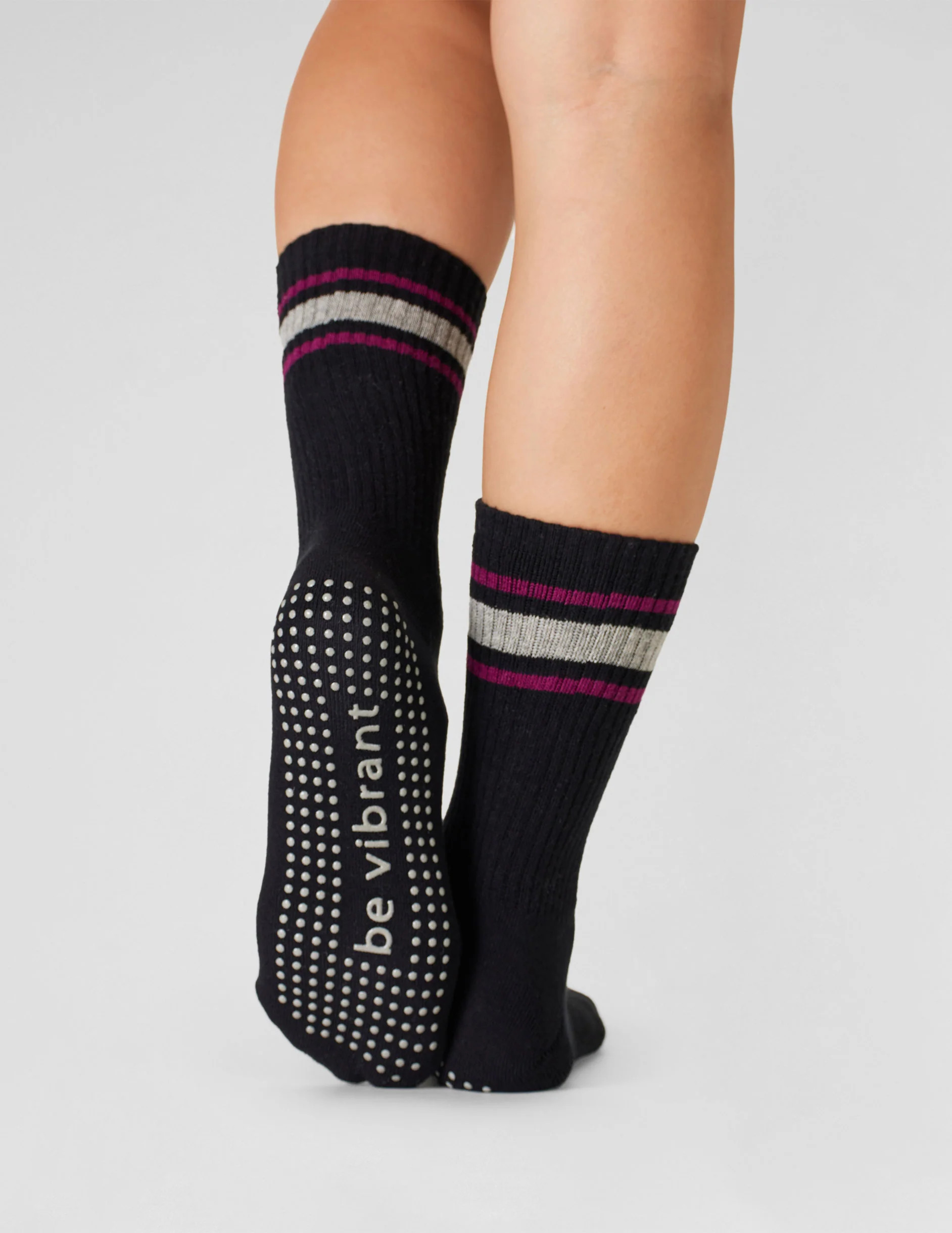 Sticky Be Vibrant Crew Grip Socks | Beyond Yoga | Beyond Yoga