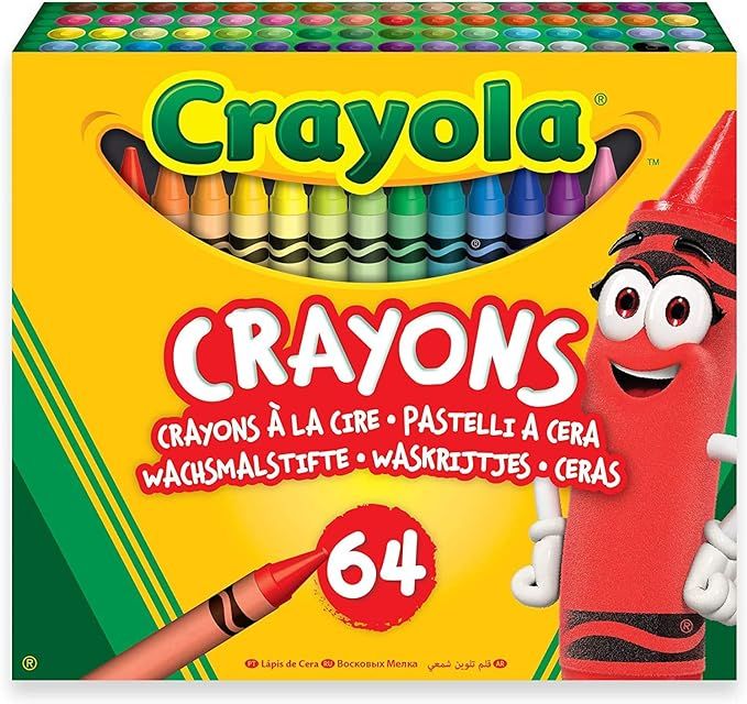 64-Pack Crayons with Sharpener | Amazon (US)