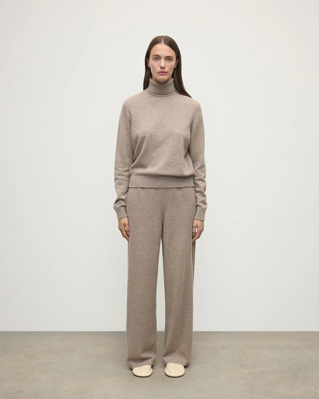 Ash Women's Wide Leg Cashmere Trousers | Women's Cashmere | Johnstons of Elgin