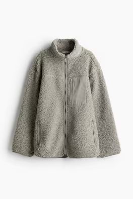 Loose-Fit Teddy Fleece Jacket | H&M (US + CA)