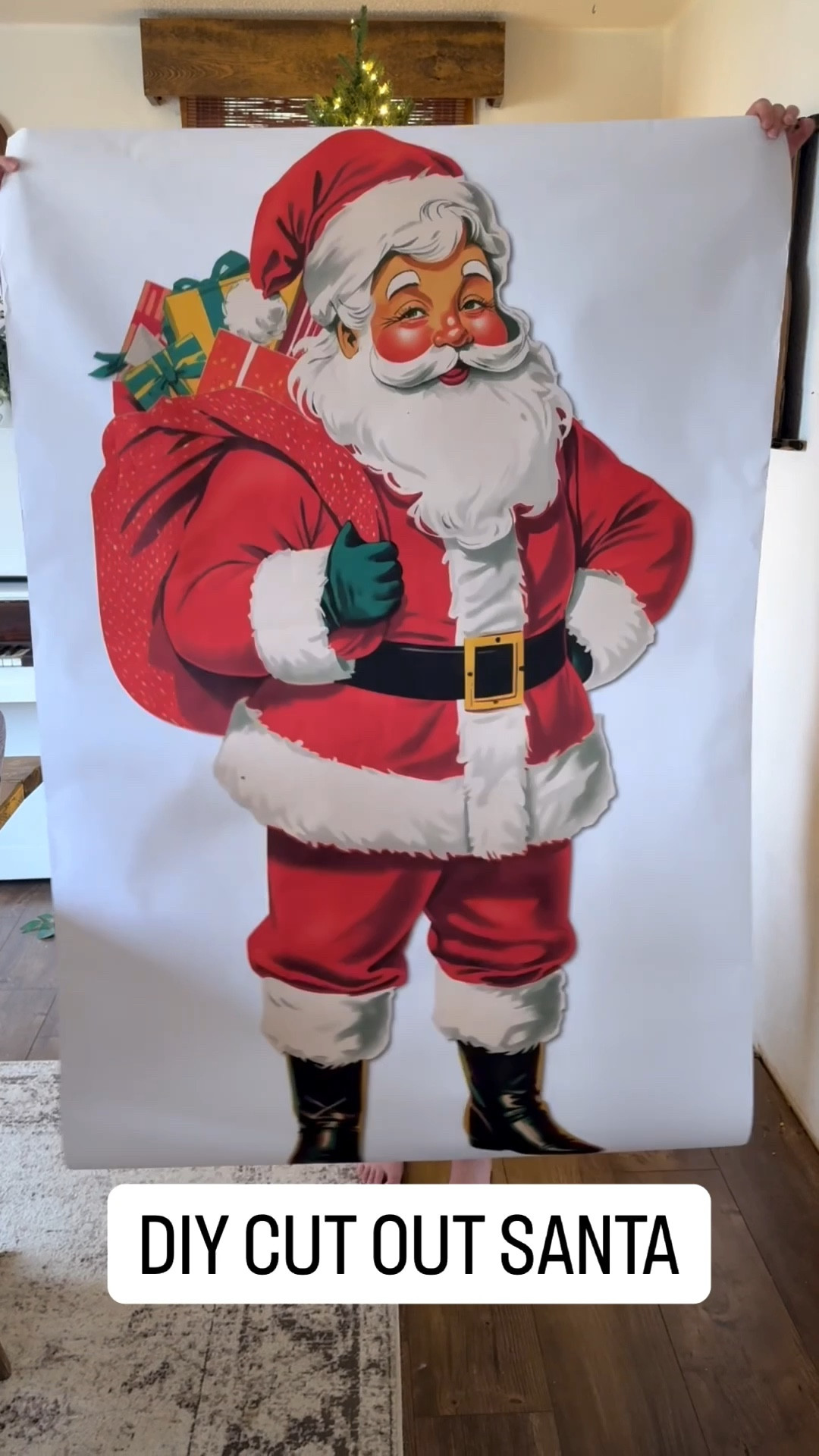 DIY cut out Santa! Perfect little vintage Santa for Christmas time! Find the Santa image on my blog! Beswilson.blog 

#LTKSeasonal #LTKHoliday #LTKHome