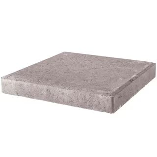 Pavestone 24 in. x 24 in. x 2 in. Pewter Square Concrete Step Stone 73700 - The Home Depot | The Home Depot