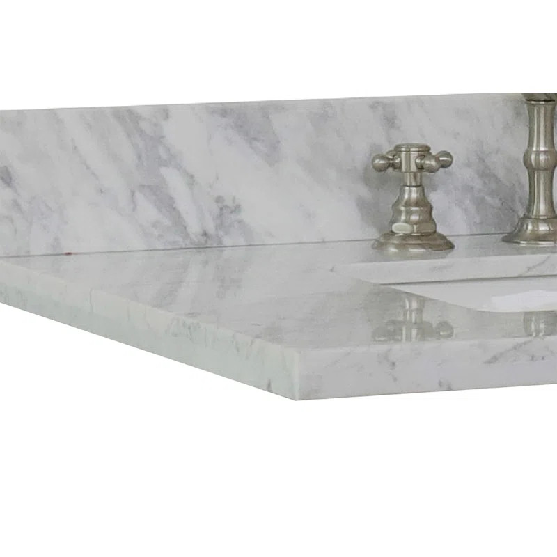 31'' Marble Single Bathroom Vanity Top with Sink | Wayfair North America