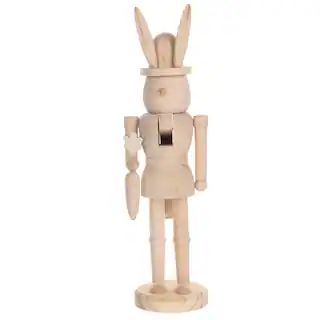 Unfinished Wood Bunny Nutcracker Décor by Make Market® | Michaels | Michaels Stores
