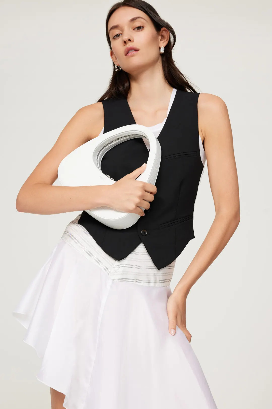 White Croc Swipe Bag | Rent the Runway