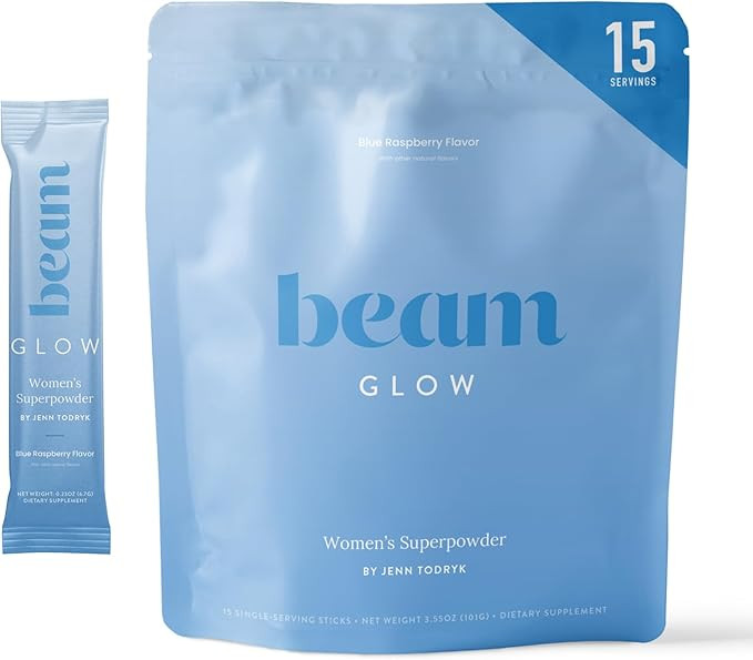 BEAM Glow Women's Wellness Supplement, Cortisol Support with Ashwagandha for Women, Daily Vitamin... | Amazon (US)