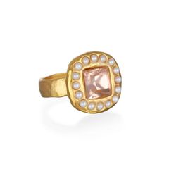 Blush Gem Signet Ring | Sequin