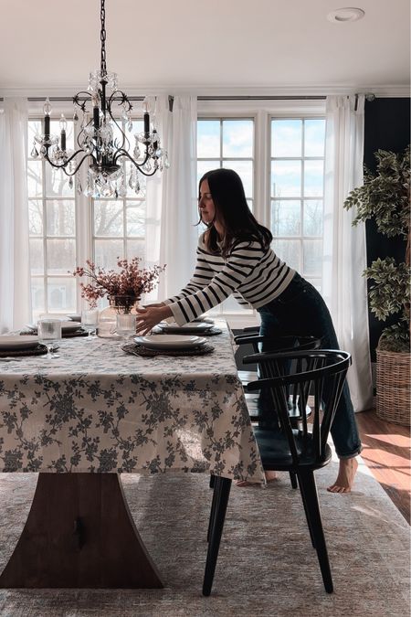 Spring tablecloth, spring tablescape, dining room inspo

#LTKhome #LTKfindsunder50 #LTKSeasonal