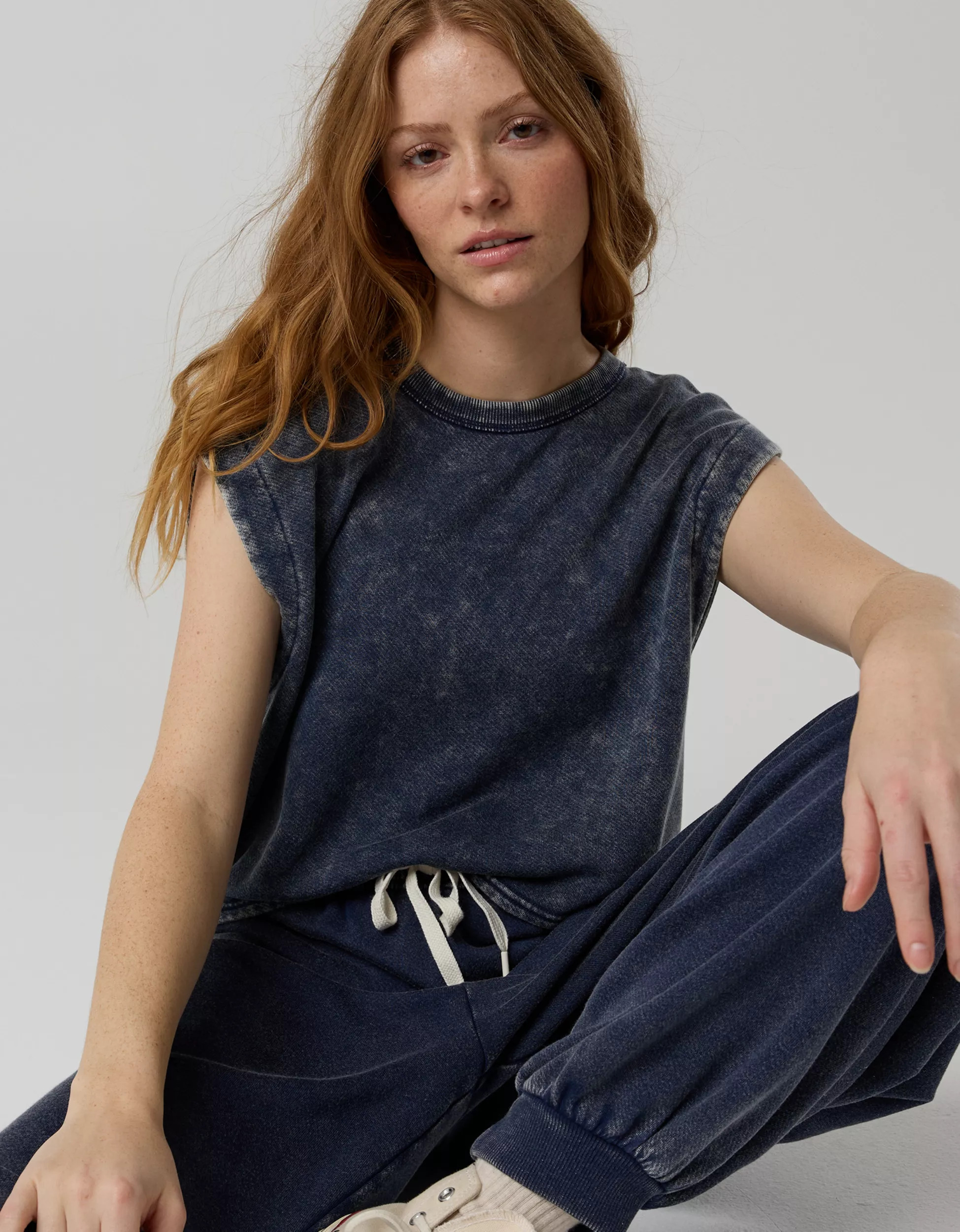 OFFLINE By Aerie Keep It 100 Terry Muscle T-Shirt | Aerie