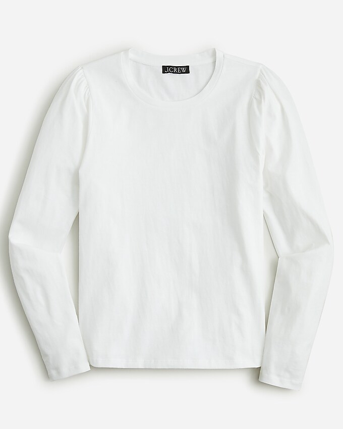 Puff-sleeve crewneck T-shirt | J. Crew US