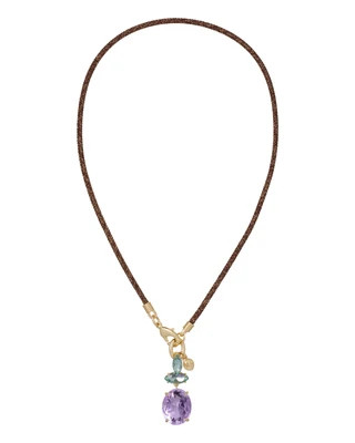 Crystal Granita Le Petite Cord Necklace | Roxanne Assoulin