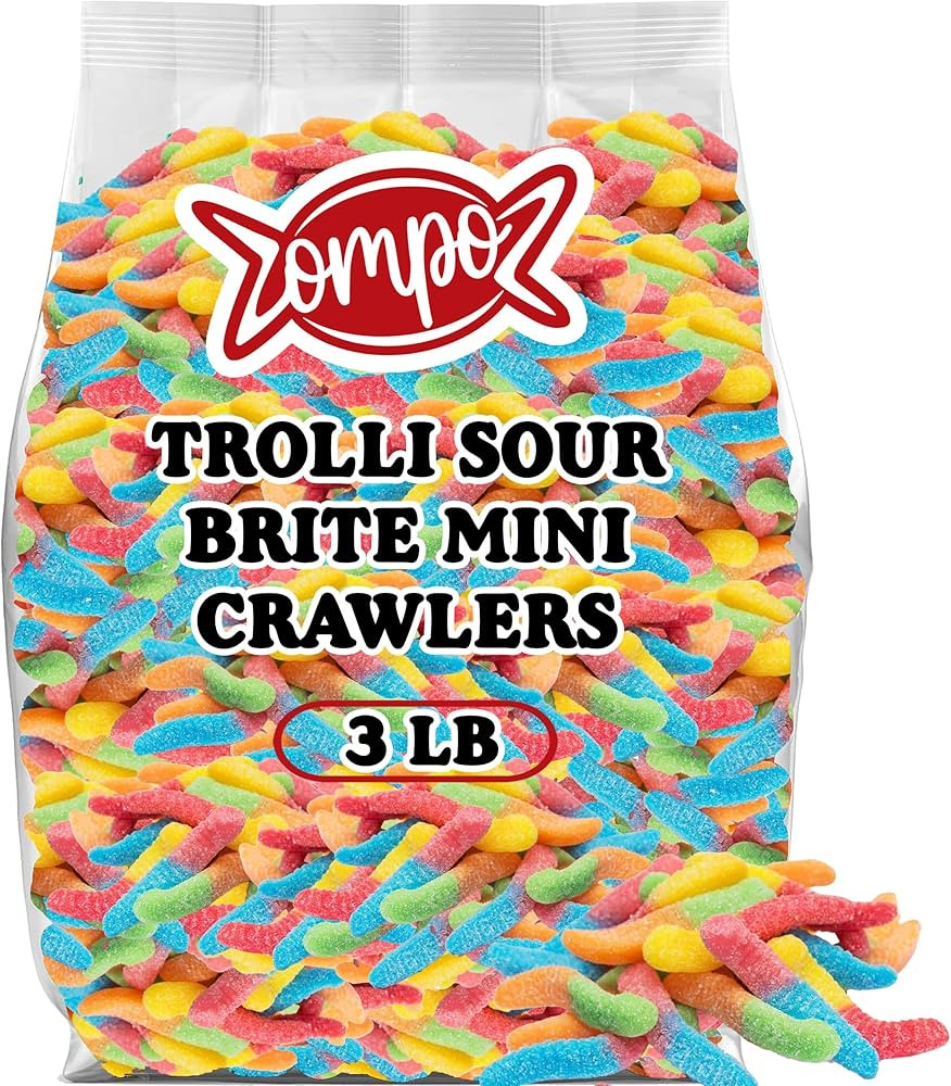 SourBrite Crawlers Candy Gummy Worms, Bulk 3 Lbs, Sour Gummy Worms Bulk, Sweet and Sour Candy, As... | Amazon (US)