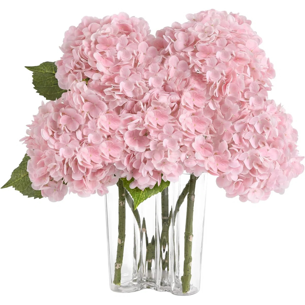 Artificial Hydrangea Flowers for Home Decor – 3pcs 20" UV-Resistant Fake Flowers with Realistic... | Wayfair North America