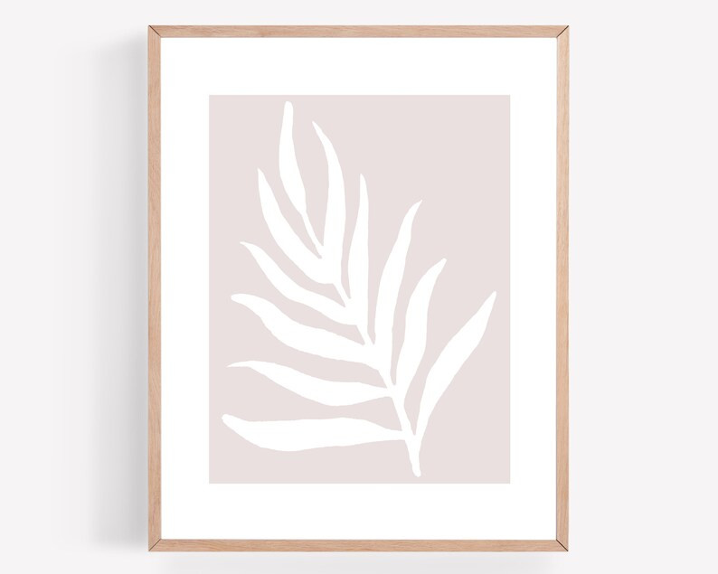 Palm Branch Printable Neutral Botanical Print Botanical - Etsy | Etsy (US)
