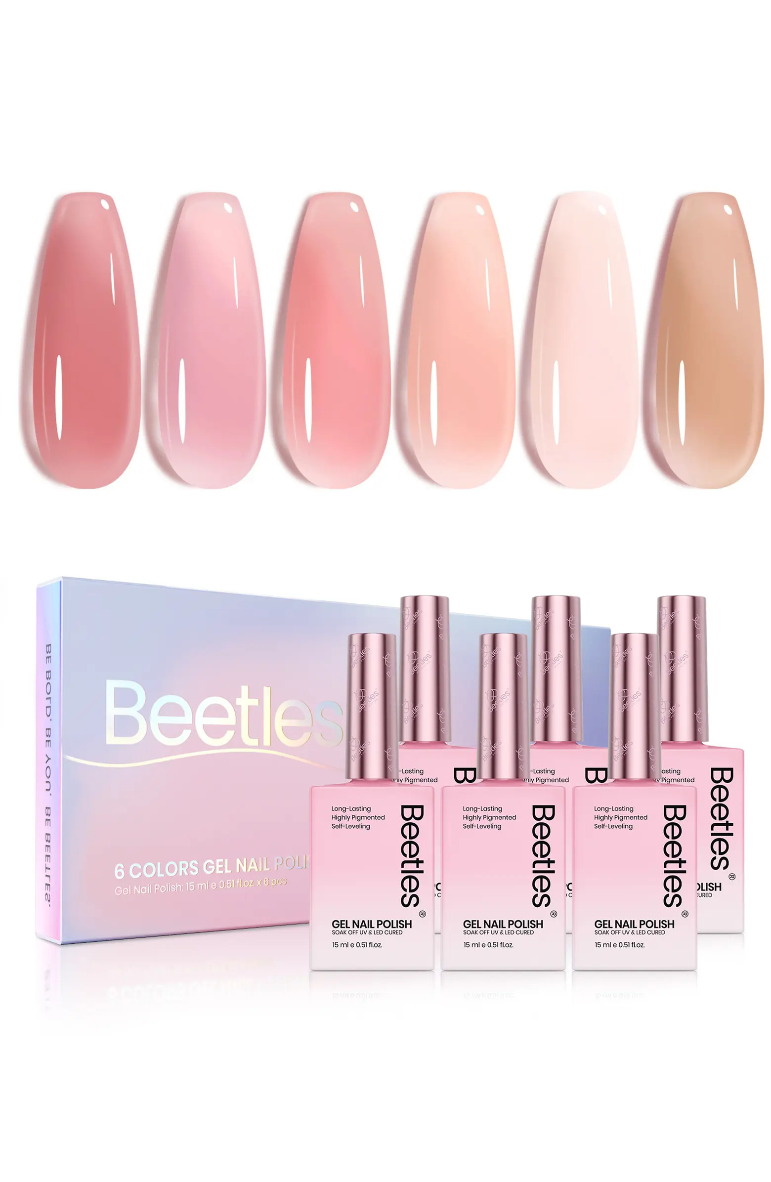 Neutral Nude Gel Polish Set 6 Colors | Nordstrom