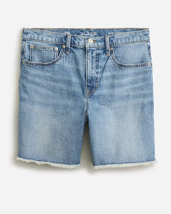 Midlength denim short in Hickory wash | J. Crew US