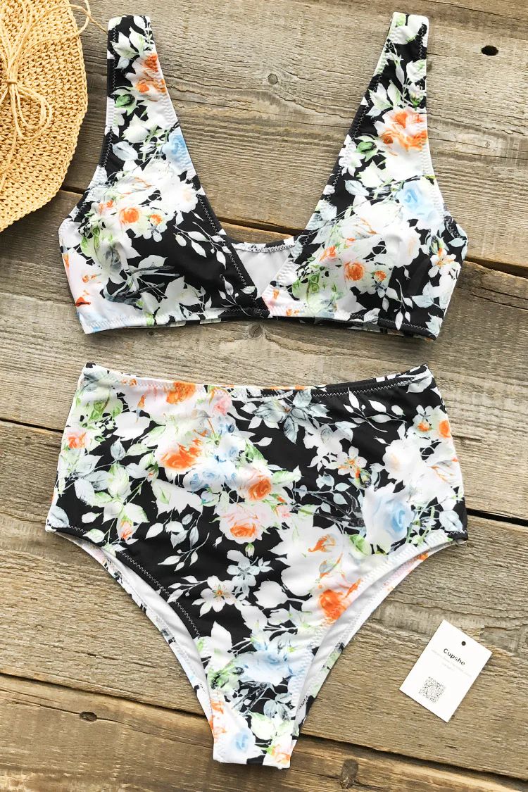 Cupshe Mist And Noct Print Bikini Set | Cupshe