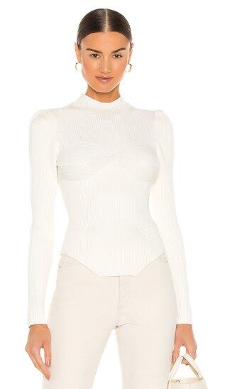 Corset Sweater in Ivory | Revolve Clothing (Global)