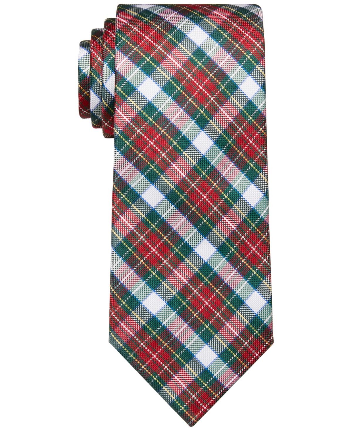 Tommy Hilfiger Men's Tartan Plaid Tie | Macys (US)