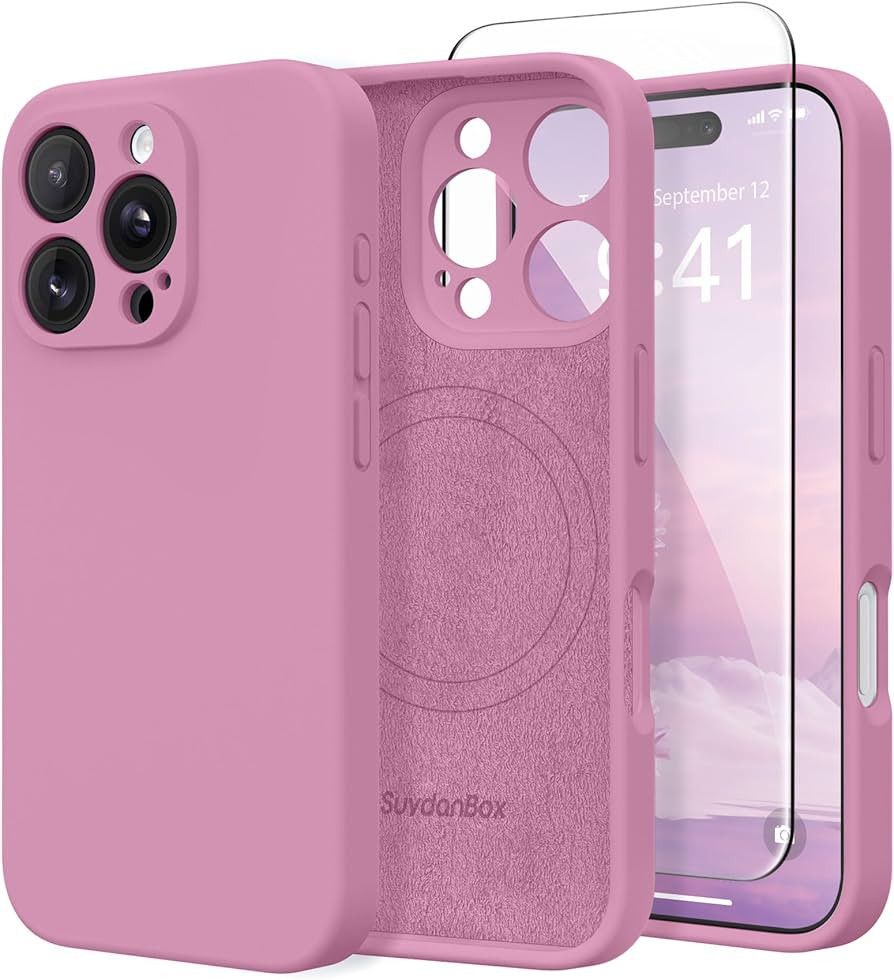 Magnetic for iPhone 16 Pro Max Case, Compatible with MagSafe, [Full Camera Protection][Screen Pro... | Amazon (US)