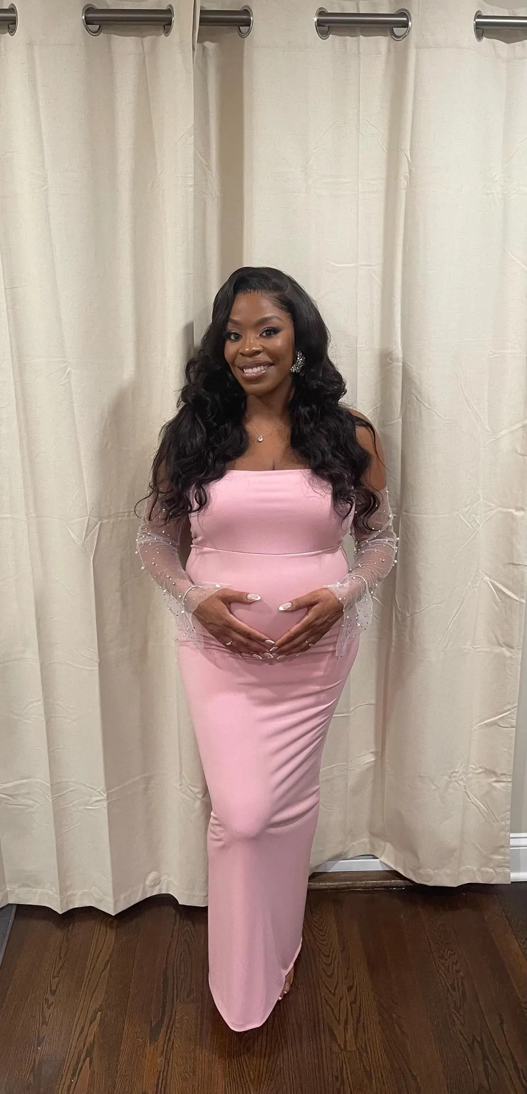 Alika Maternity Baby Shower Dress Maternity Photoshoot Dress Baby Shower Gown - Etsy | Etsy (US)