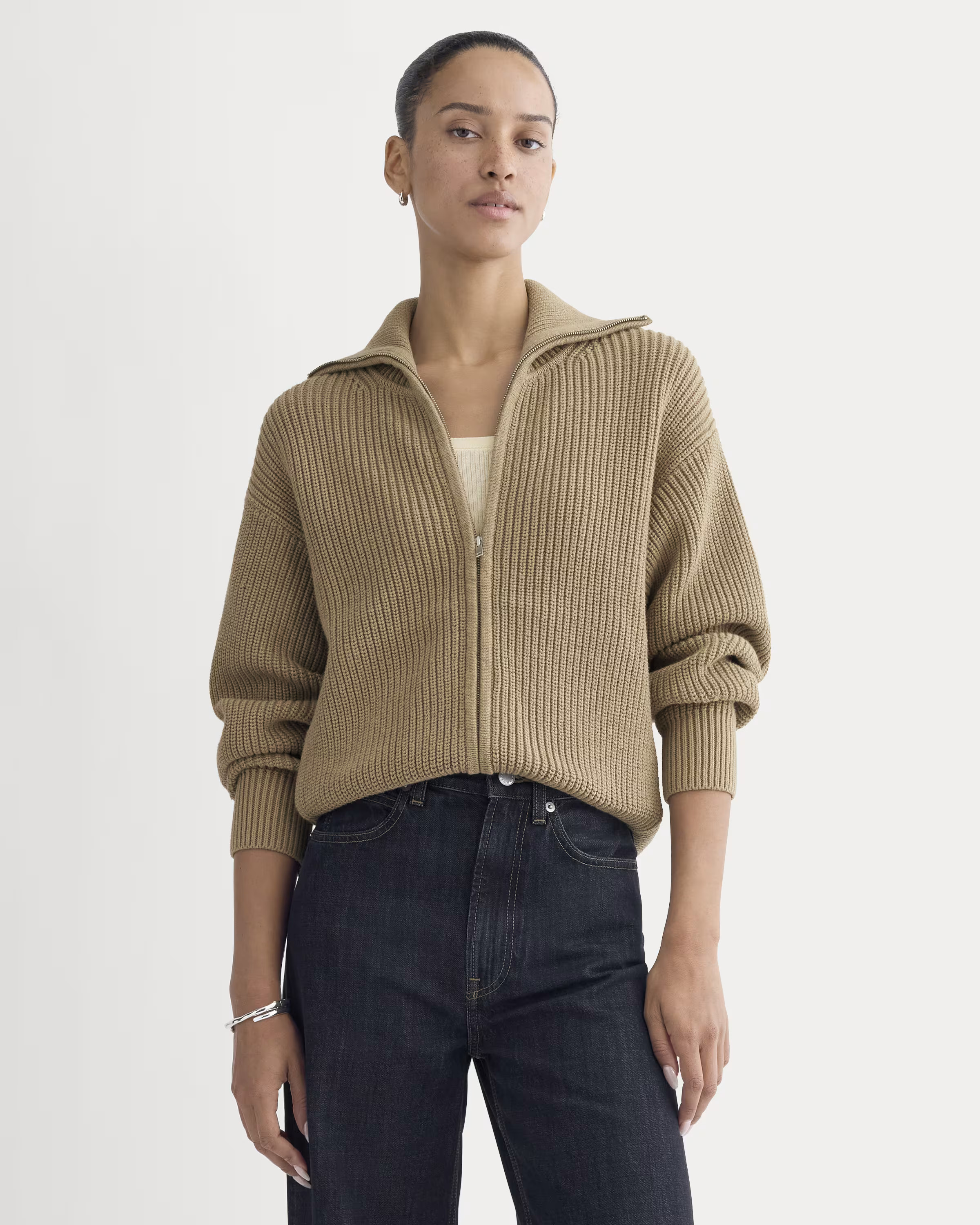 The Full-Zip Sweater in Everyday Cotton | Everlane