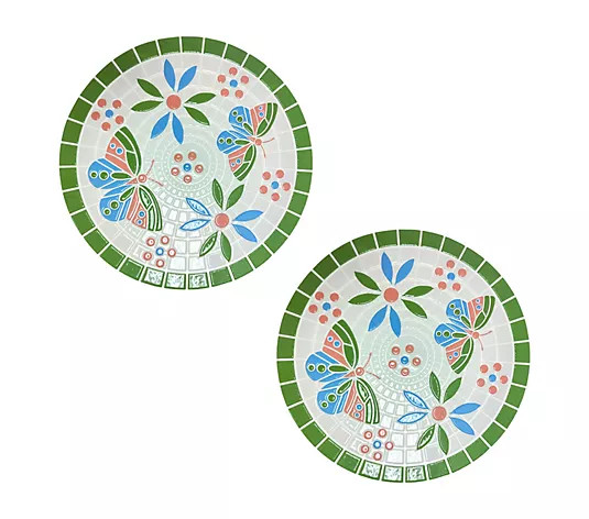 Make Your Selection: Temp-tations Outdoors S/2 Decorative Mosaic Stepping Stones | QVC