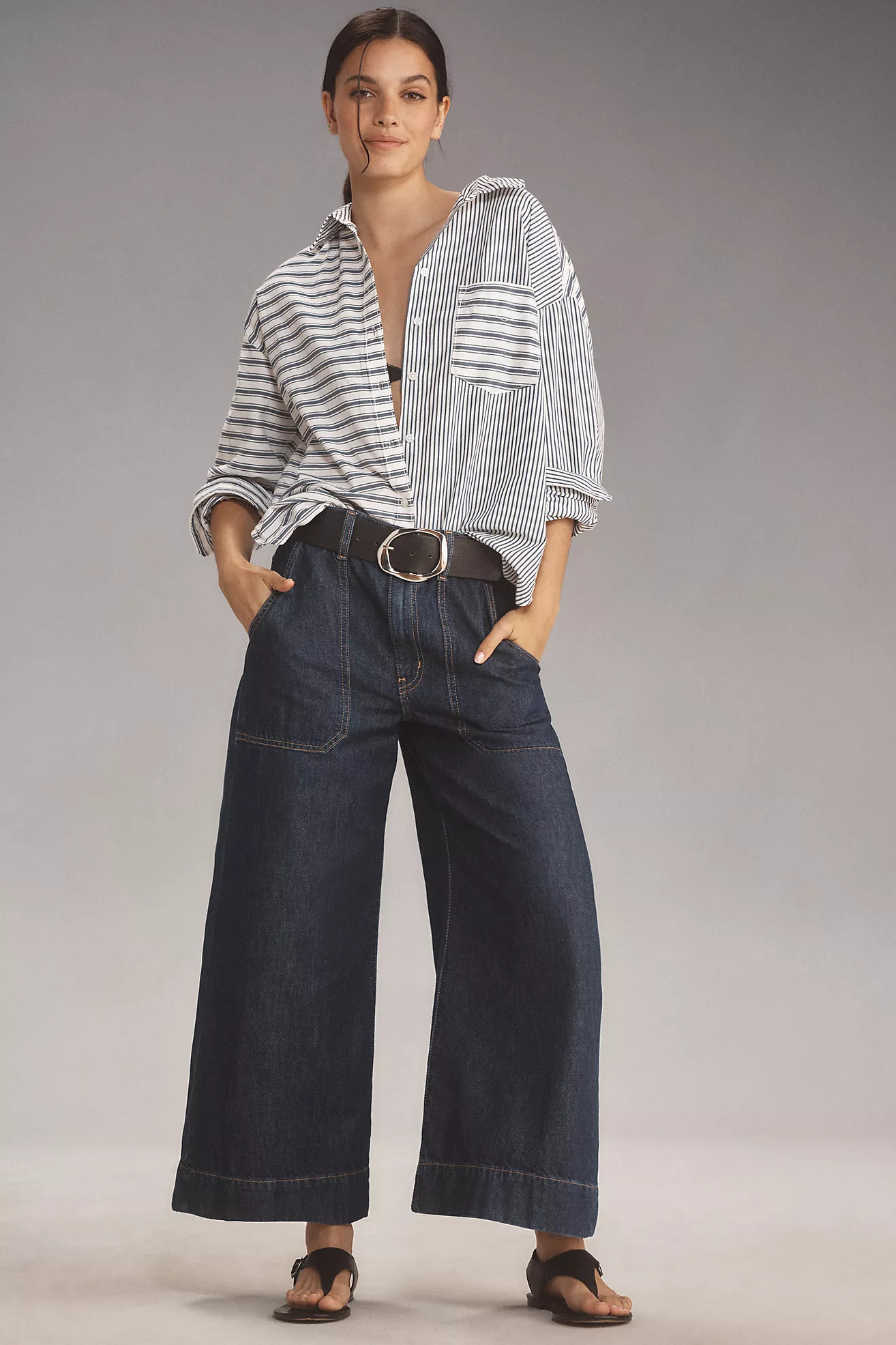 The Bennet Buttondown Shirt by Maeve: Blocked Stripe Edition | Anthropologie (US)