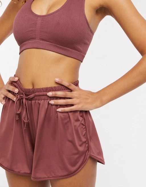 South Beach high waist shorts in dusky pink | ASOS (Global)