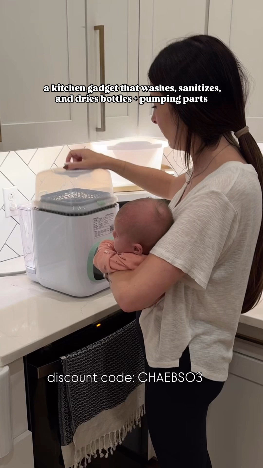 Use code CHAESB03 to save 10% on your purchase on Amazon and Momcozy.com!

The Momcozy Baby Bottle Washer efficiently washes, sterilizes, dries, and stores baby bottles, pump parts, and baby tableware. It has 26 powerful spray jets and a multidirectional cleaning system to ensure thorough cleaning. 

You can choose from four modes—Rapid Wash, Normal Wash, Sterilize + Dry, and Storage—and customize the bottle washer's settings to fit your needs. The Quick Wash mode cleans bottles in just 19 minutes, making it a convenient option for busy parents.

Steam sterilization, combined with a medical-grade H13 HEPA filter, keeps items dry, sterile, and free from 99.9% of airborne particles for up to 72 hours, ensuring a safe and hygienic environment.

Anything that allows me to spend more time with baby girl is a plus in my book! 

#momcozy #Momcozybottlewasher #MomcozyKleanPalPro @momcozy 

#LTKBaby #LTKHome #LTKVideo