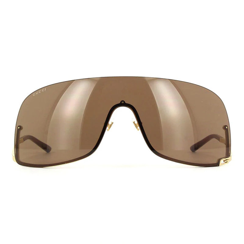 Gucci GG1560S002 Shield Lens Sunglasses — Gold - 99-1-115 | Italist Inc.