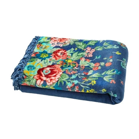 The Pioneer Woman Plush Reversible Throw - Fancy Flourish | Walmart (US)