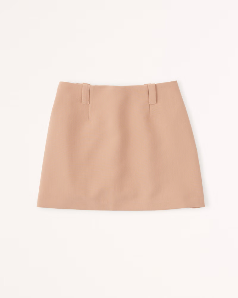 Clean Tailored Skort | Abercrombie & Fitch (US)