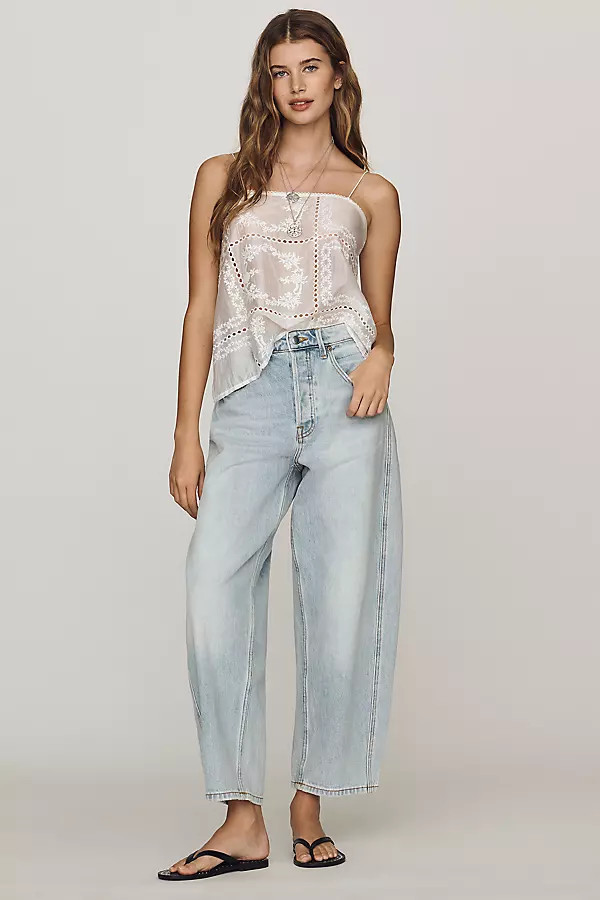Vintage High-Rise Barrel Ankle Jeans | Anthropologie (US)