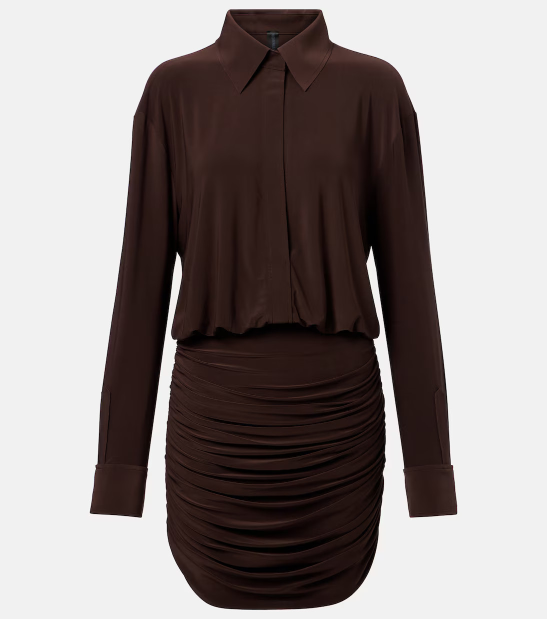Ruched shirt dress | Mytheresa (INTL)