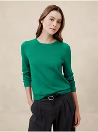 Forever Crew-Neck Sweater | Banana Republic Factory