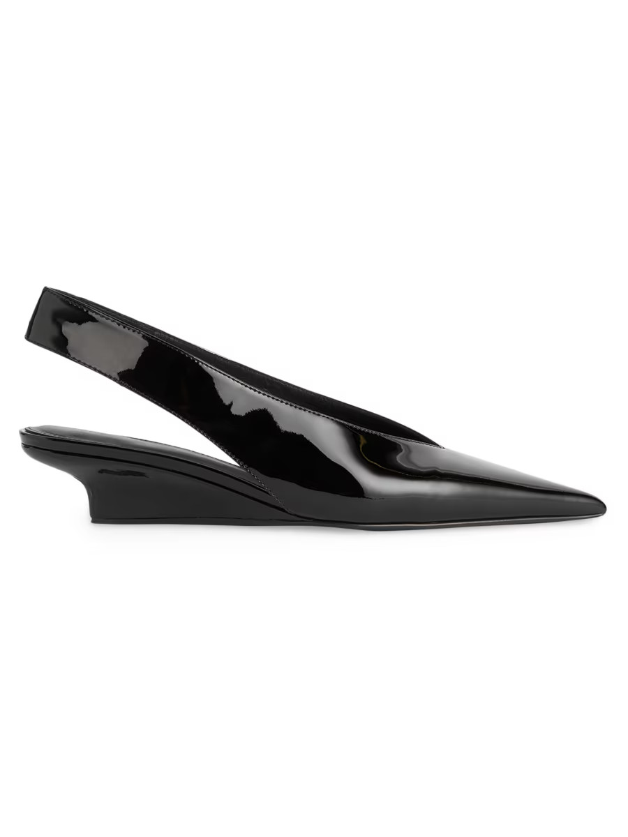 Toteme The Wedge-Heel 40MM Slingback Pumps | Saks Fifth Avenue | Saks Fifth Avenue