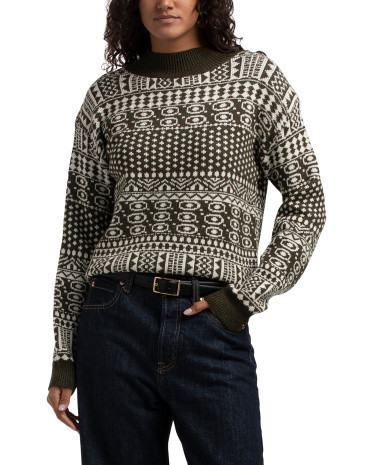 Fairisle Sweater, Nylon/Cotton/Viscose | TJ Maxx