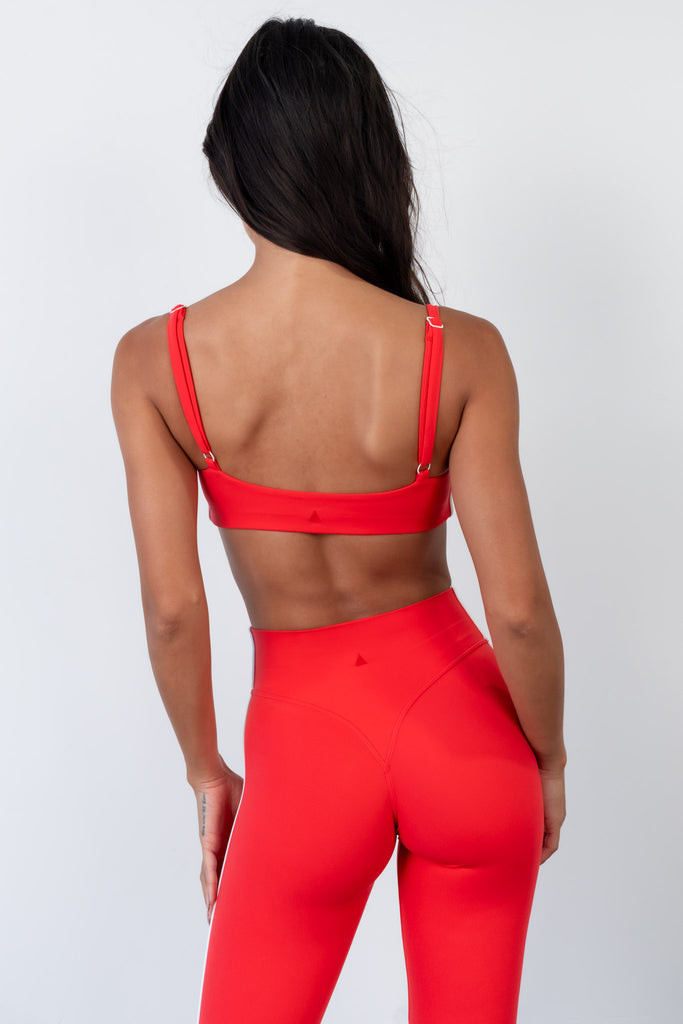 Cloud II™ Scoop Bra - Hot Pepper Contrast | Vitality