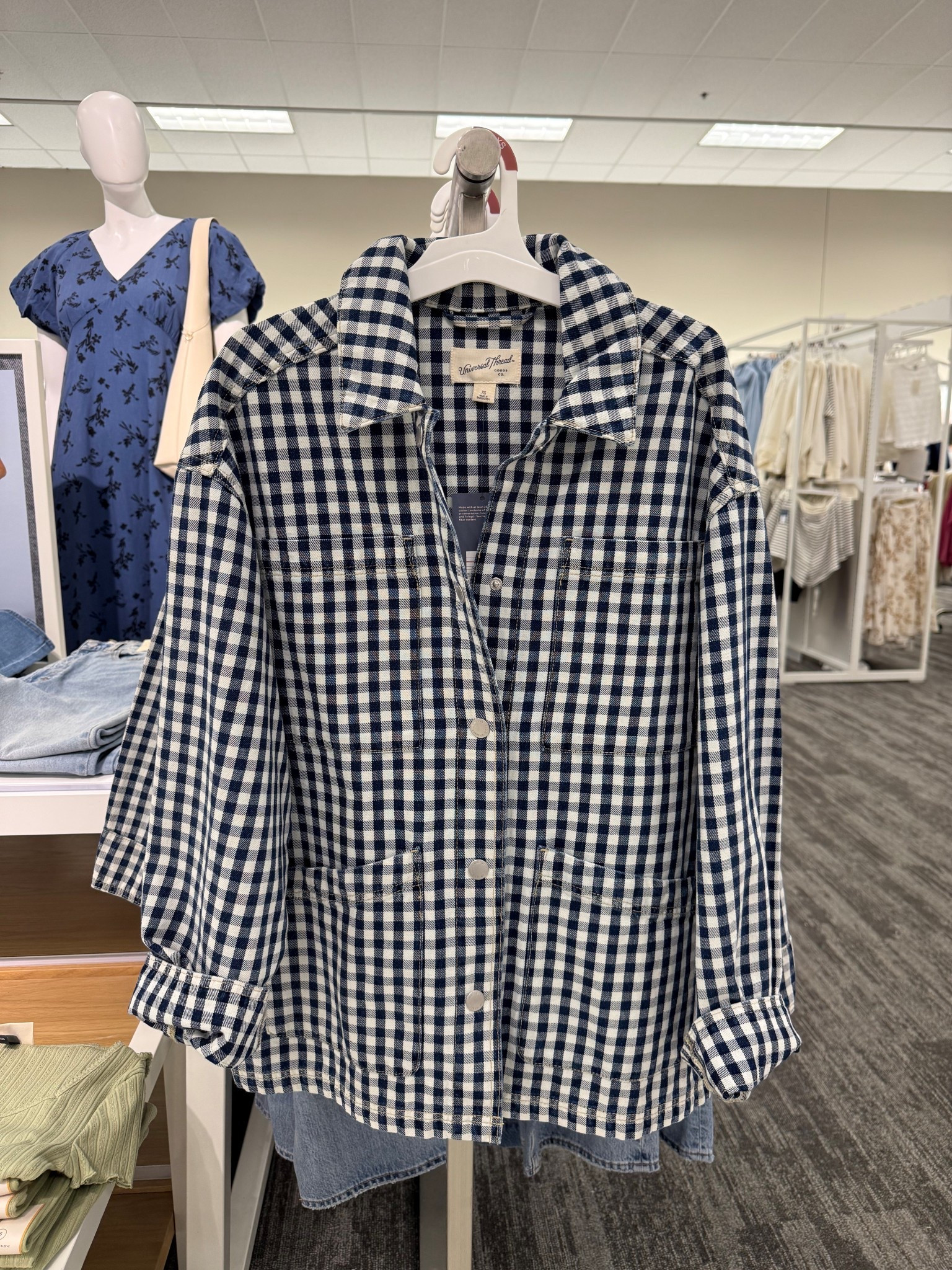 The cutest gingham jacket for spring at Target! 🤍