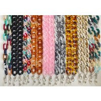 Acrylic Chunky Link Mask Chains | Adult Face Chain Necklace Lanyard Holder |Face Strap|Jewelry | Etsy (US)