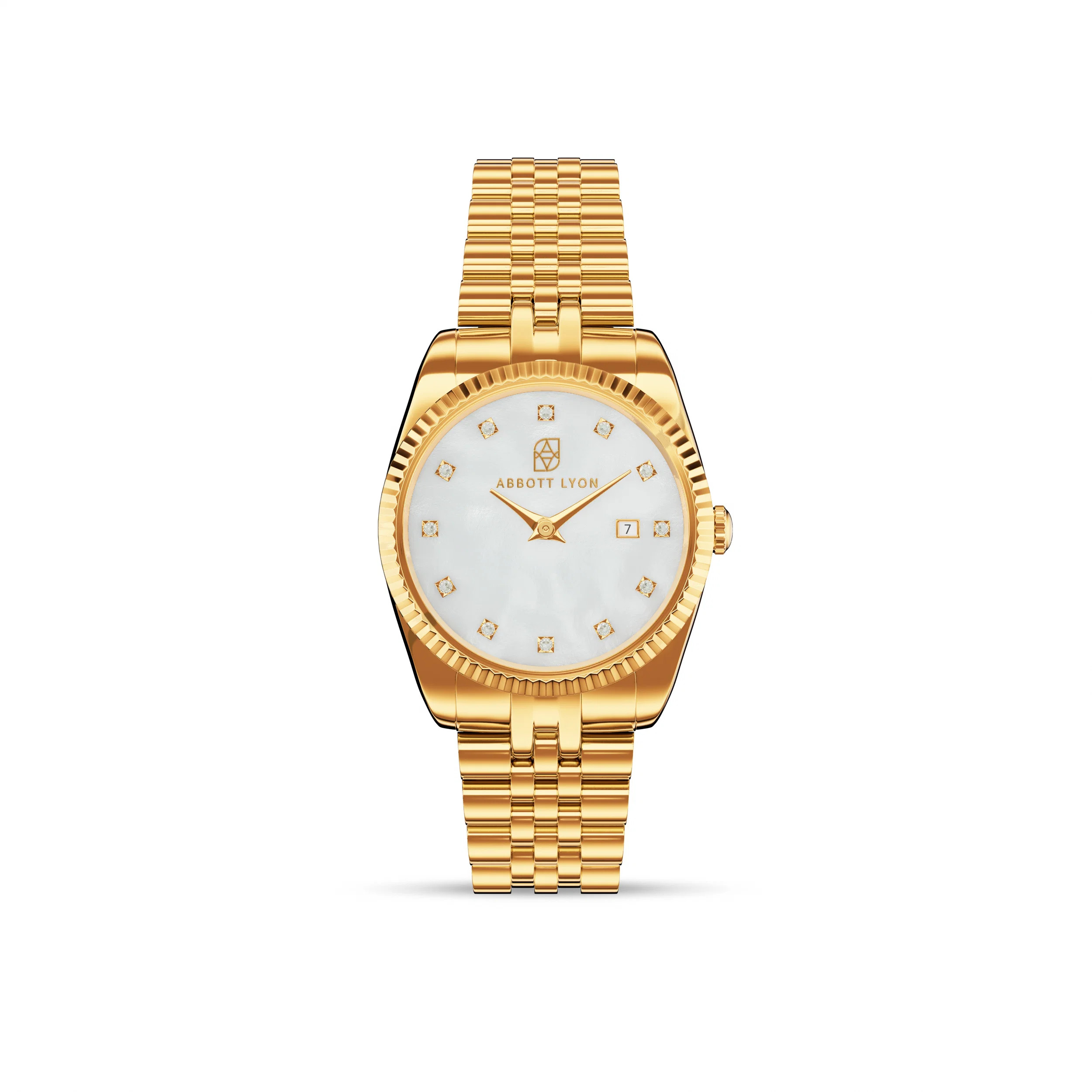 Mini Gold Pearl Link Belgravia 30 Watch | Abbott Lyon