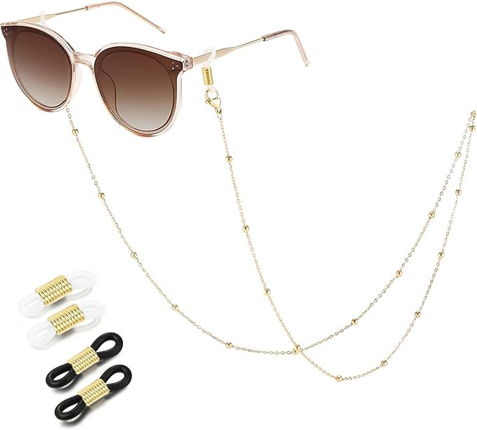 SAM & LORI Stylish Eyeglass Chain for Women-Silver/Gold/Rosegold/Black | Amazon (US)