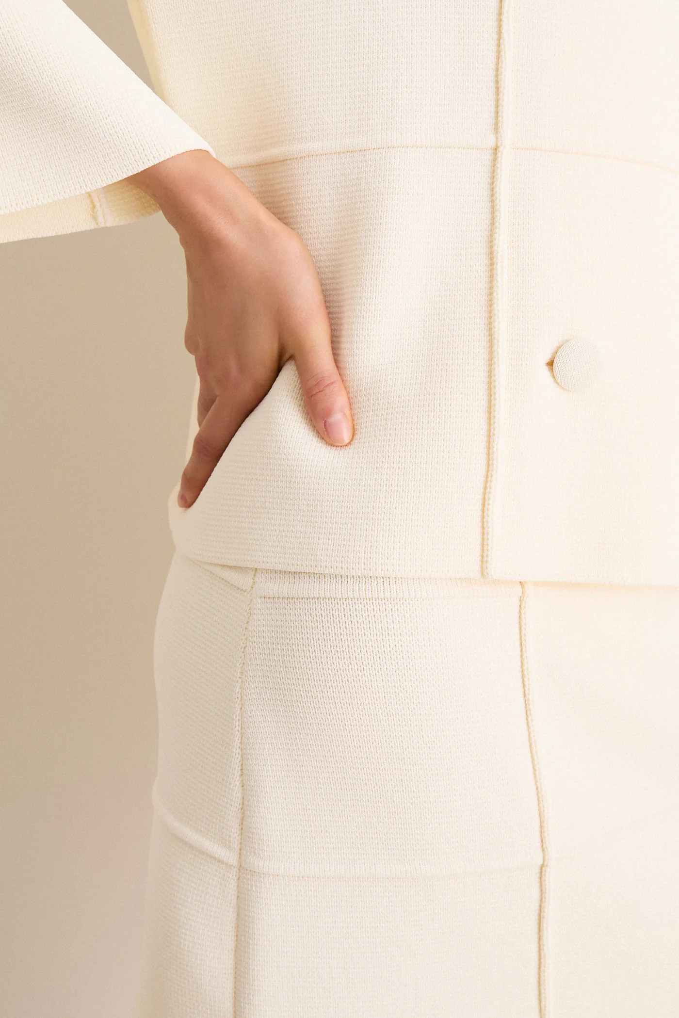 Ecru Cotillard Knit Skirt | Tuckernuck (US)