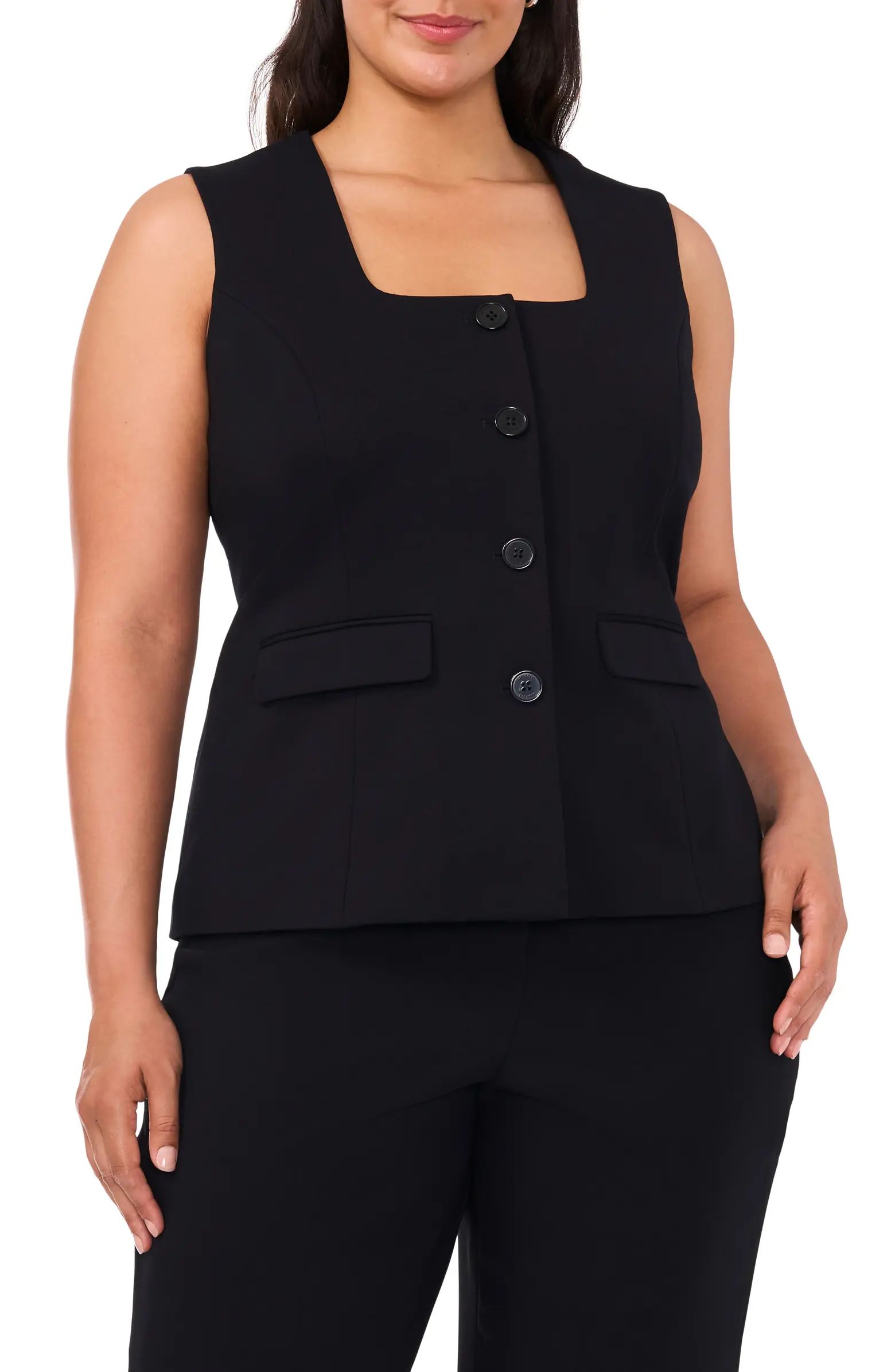 Halogen® Square Neck Vest | Nordstrom | Nordstrom