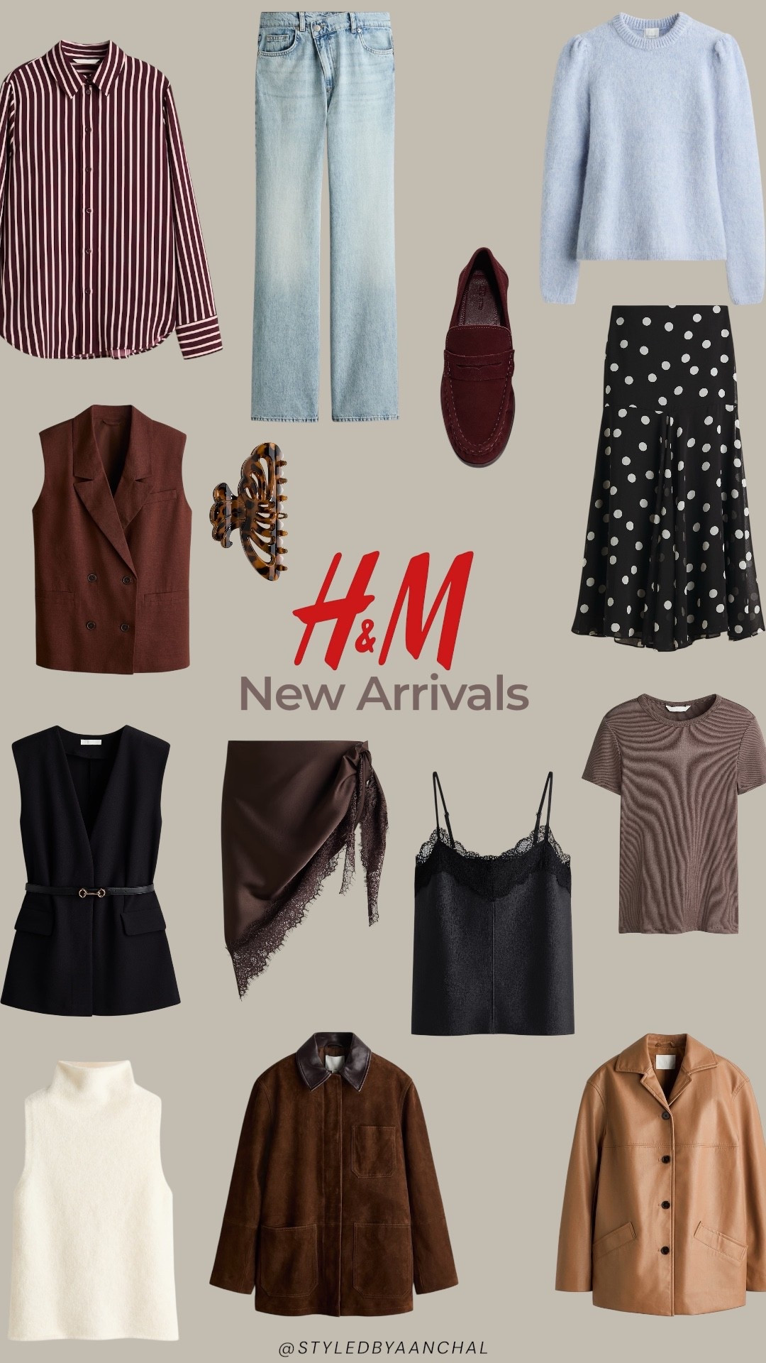 Hm new arrivals 

Vests
Hm
Striped shirt
Red striped shirt
Polka dot skirt
Maroon loafers
Burgundy loafers


#LTKSeasonal #LTKgrwm #LTKSaleAlert