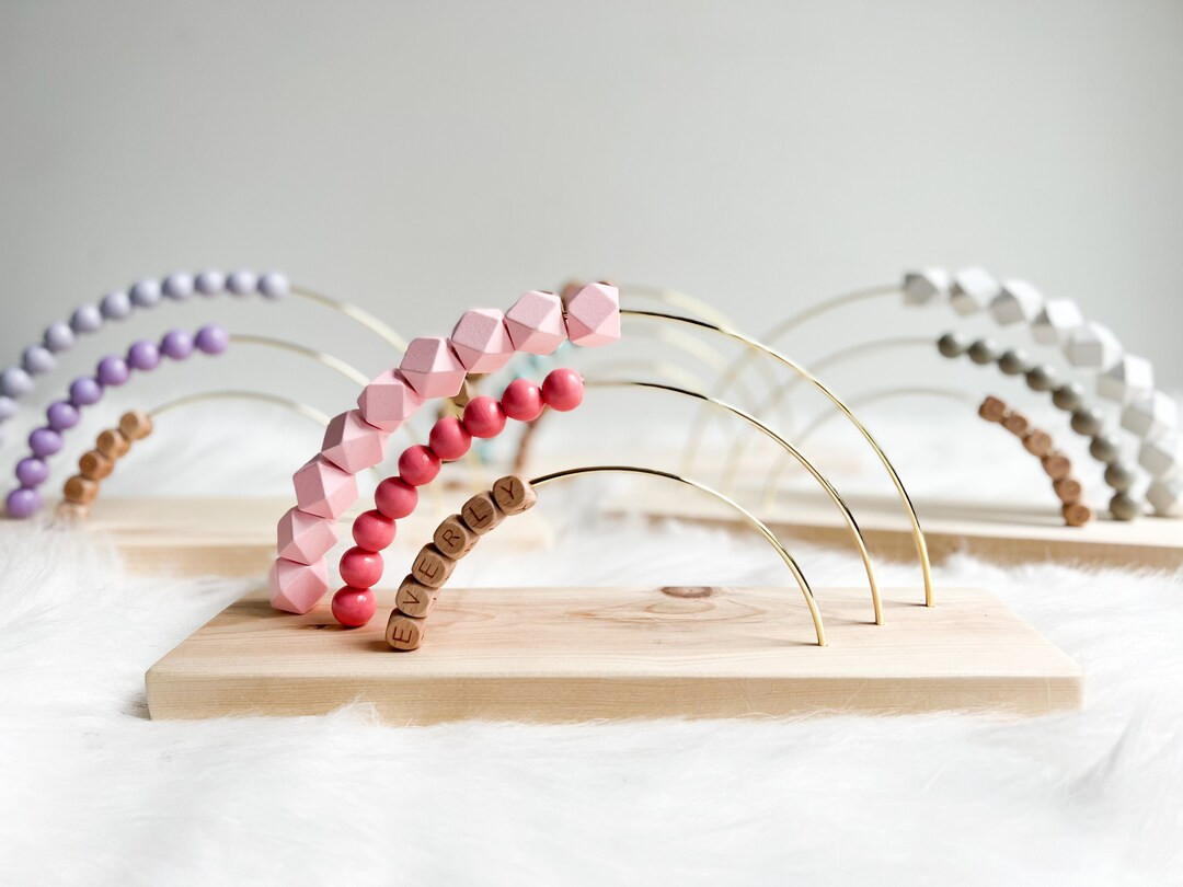 Personalized Rainbow Abacus | Nursery Decor | Name Abacus | Baby Gift | Wooden Rainbow Abacus | K... | Etsy (US)