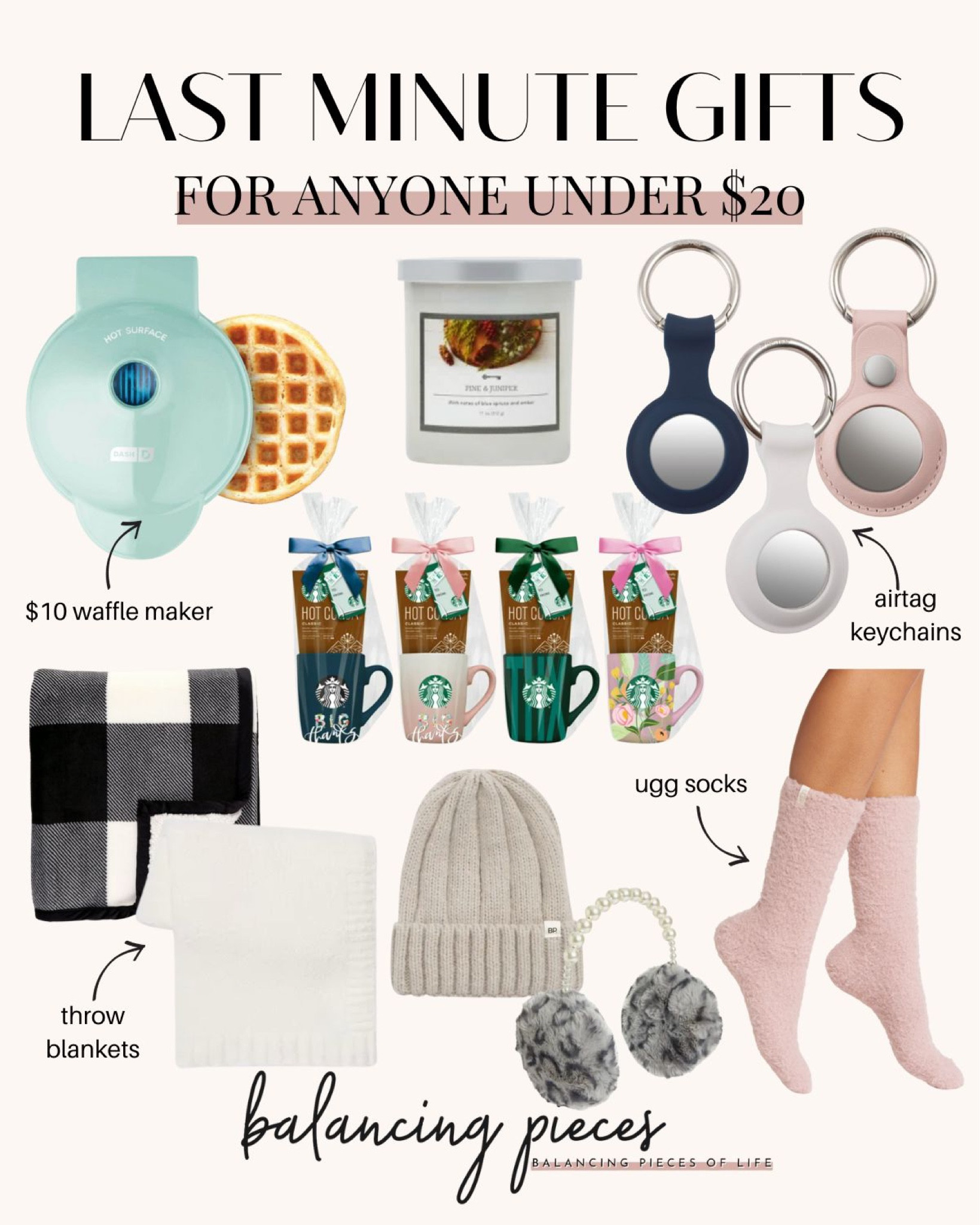 Last minute gifts under $20 - gifts for anyone - gift exchange - white elephant gifts - stocking stuffers for her - stocking stuffers for him 


#LTKunder50 #LTKHoliday #LTKGiftGuide